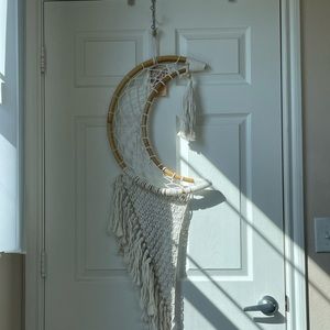 Macrame Crescent Moon Wall Decor